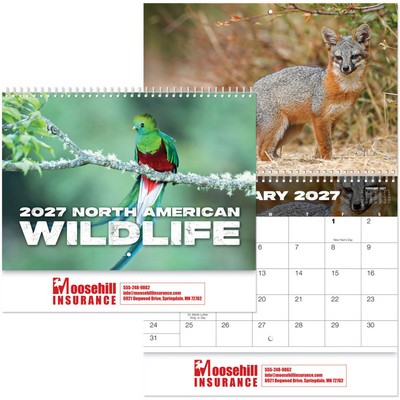 Wildlife Wall Calendar Spiral