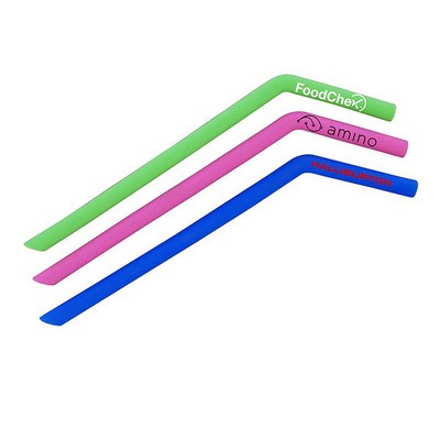Reusable Silicone Drinking Straw Curved