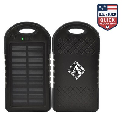 ApolloPower Rechargeable Water -Resistant Solar Power Bank 4000mAh