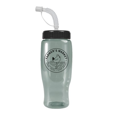 Garyline® Poly+ Recycled Bottle with Straw Lid - 27 oz.