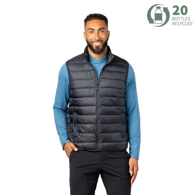 Storm Creek Men's Pacific Puffer 100 GSM Insulated Faux Down Packable Quilted Vest