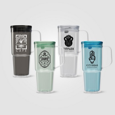 Polar Crystal - 32 oz. Recycled Double Wall Tumbler - Silkscreen