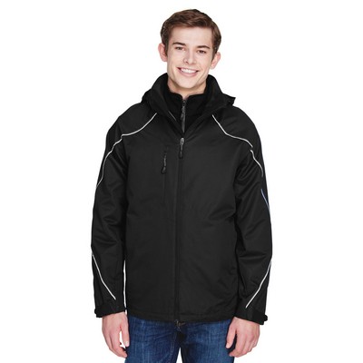 NORTH END® Men's Angle 3-in-1 Jacket w/Bonded Fleece Liner